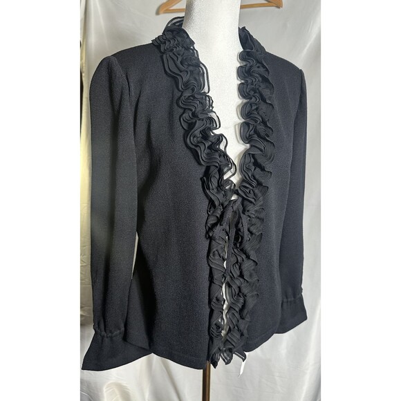 St John Evening Cardigan with ruffle trim Size 4 - Picture 1 of 5